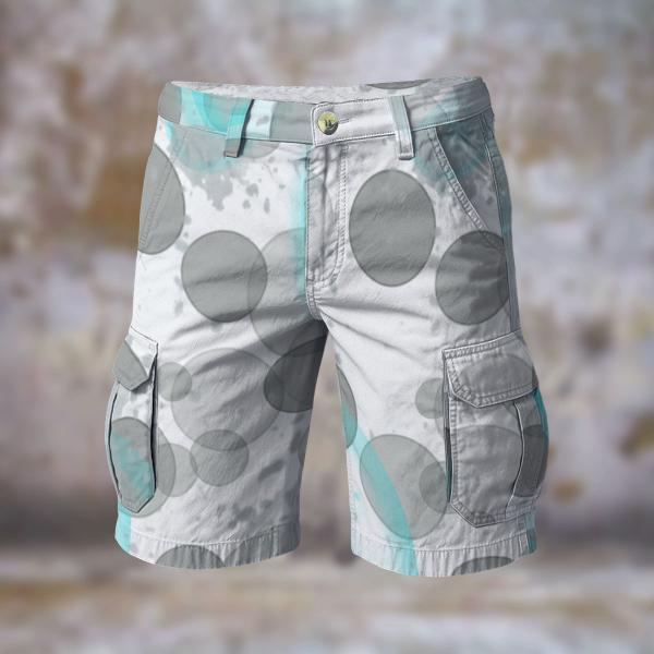 Cargohose mit Elli - Hose, lang oder kurz, bunt, 100% Polyester, Grösse S-5XL, fester Stoff, Normale Passform, Französische Bulldogge, Bully